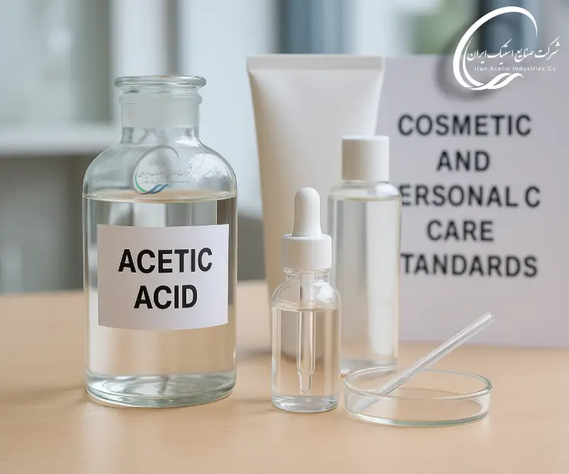 استانداردهای آرایشی و بهداشتی مرتبط با اسید استیک