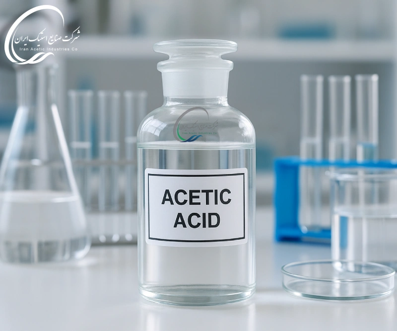 استفاده از اسید استیک به عنوان حلال و واکنش گر