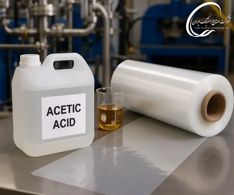 استفاده از اسید استیک در تولید فیلم های پلاستیکی و رزین ها