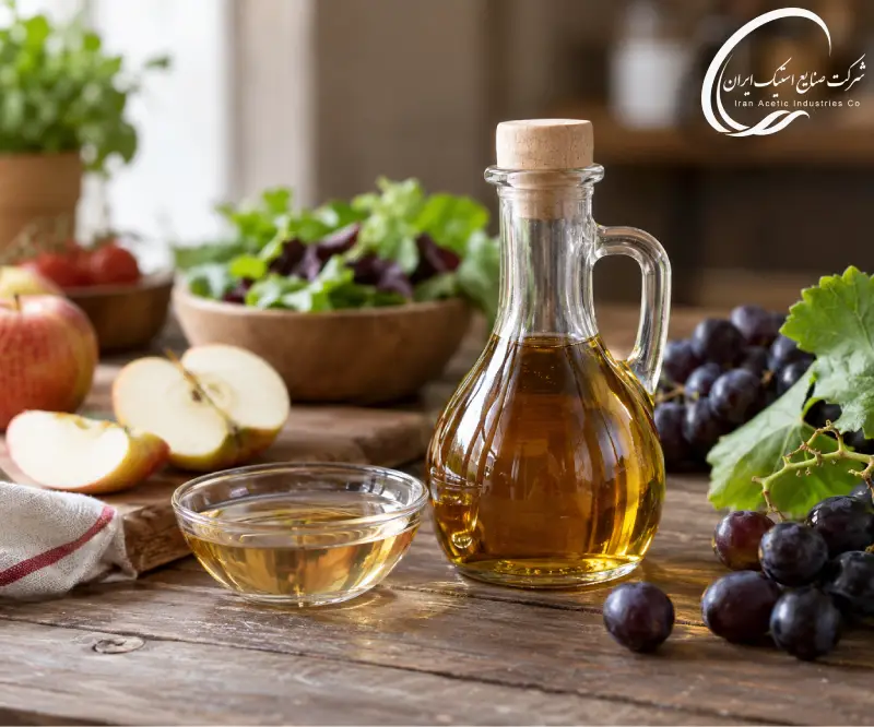 تاثیر اسید استیک بر طعم و اسیدیته سرکه