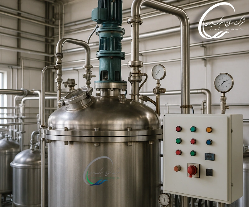 تولید اسید استیک با استفاده از تخمیر هوازی