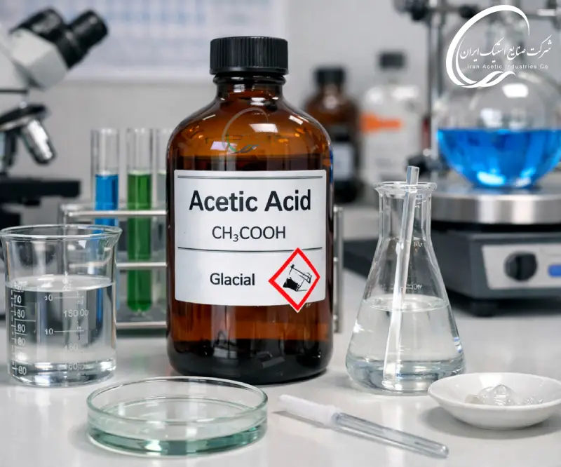 مصرف اسید استیک در آزمایشگاه ها و تحقیقات دانشگاهی