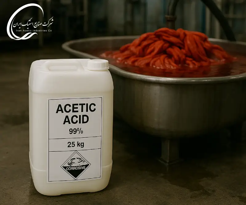 نقش اسید استیک در صنعت نساجی و رنگرزی