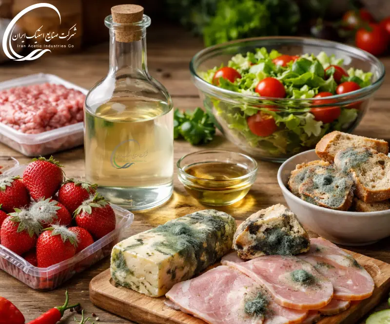 نقش اسید استیک در کنترل فساد میکروبی