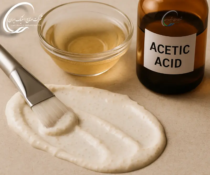 کاربرد اسید استیک برای لایه برداری و پاکسازی پوست