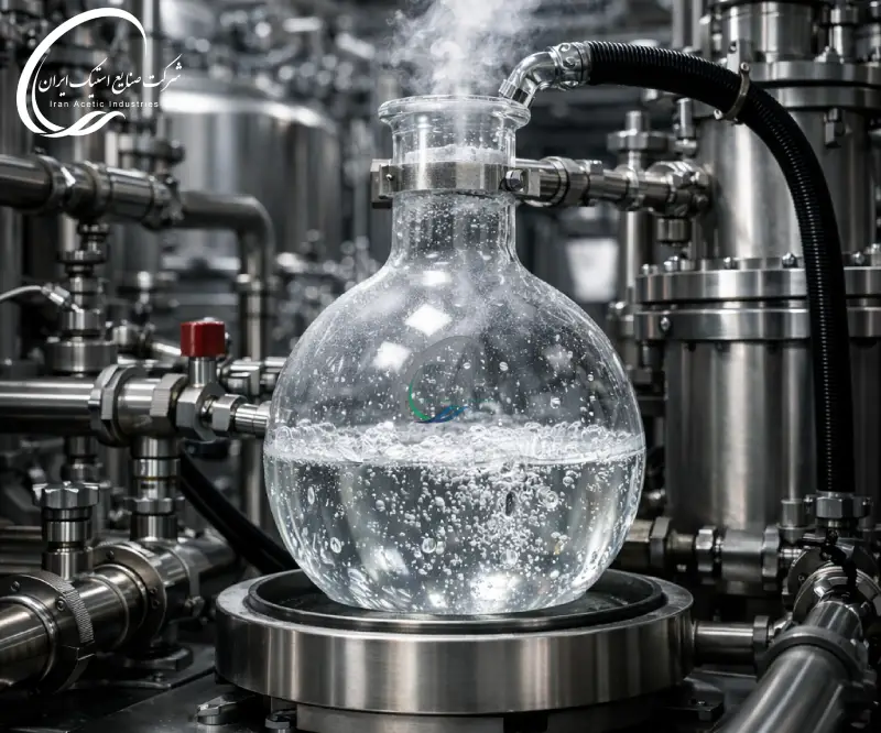 کنترل فرآیندهای صنعتی با استفاده از اسید استیک